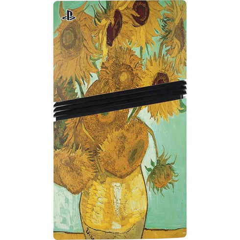 Sunflowers 1888 by Van Gogh PS5 Pro Console Skin